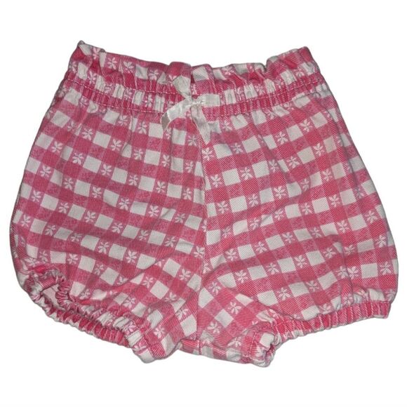 Okie dokie pink and white checkered shorts size 12 months - Picture 3 of 6